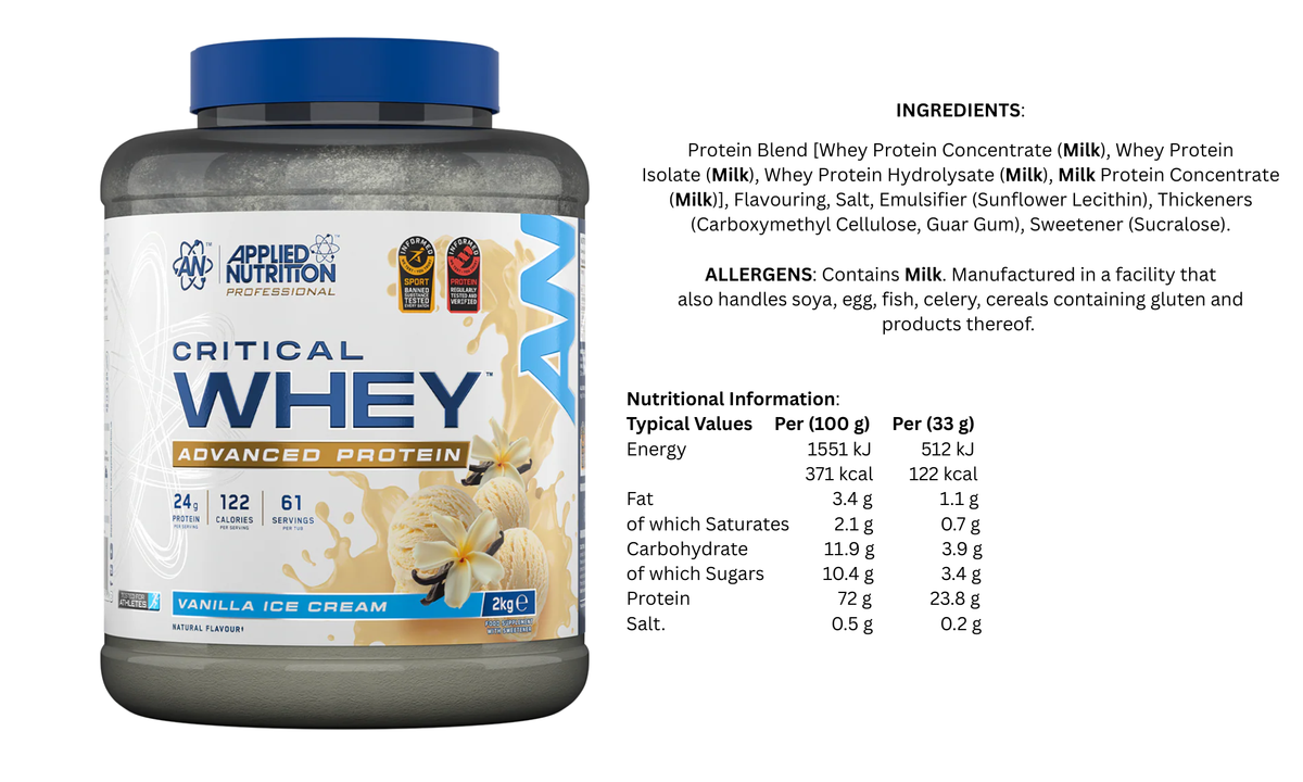 Applied Nutrition Critical Whey Advanced Protein 2kg