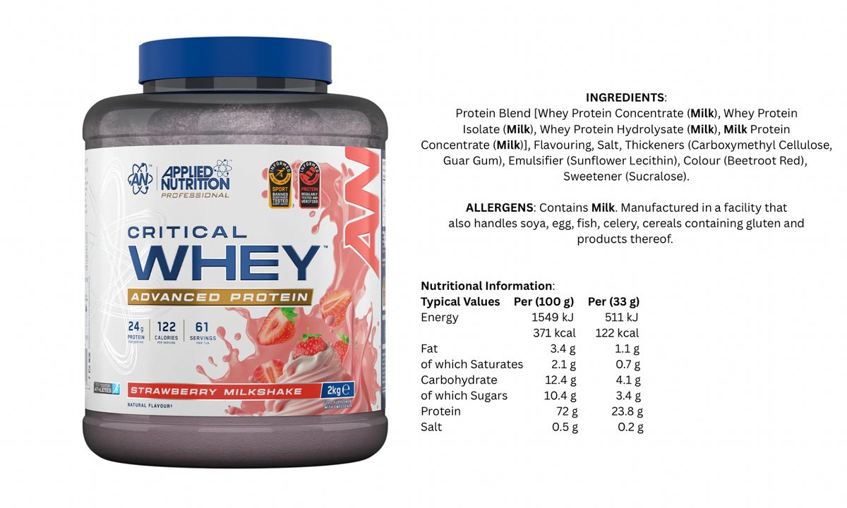 Applied Nutrition Critical Whey Advanced Protein 2kg