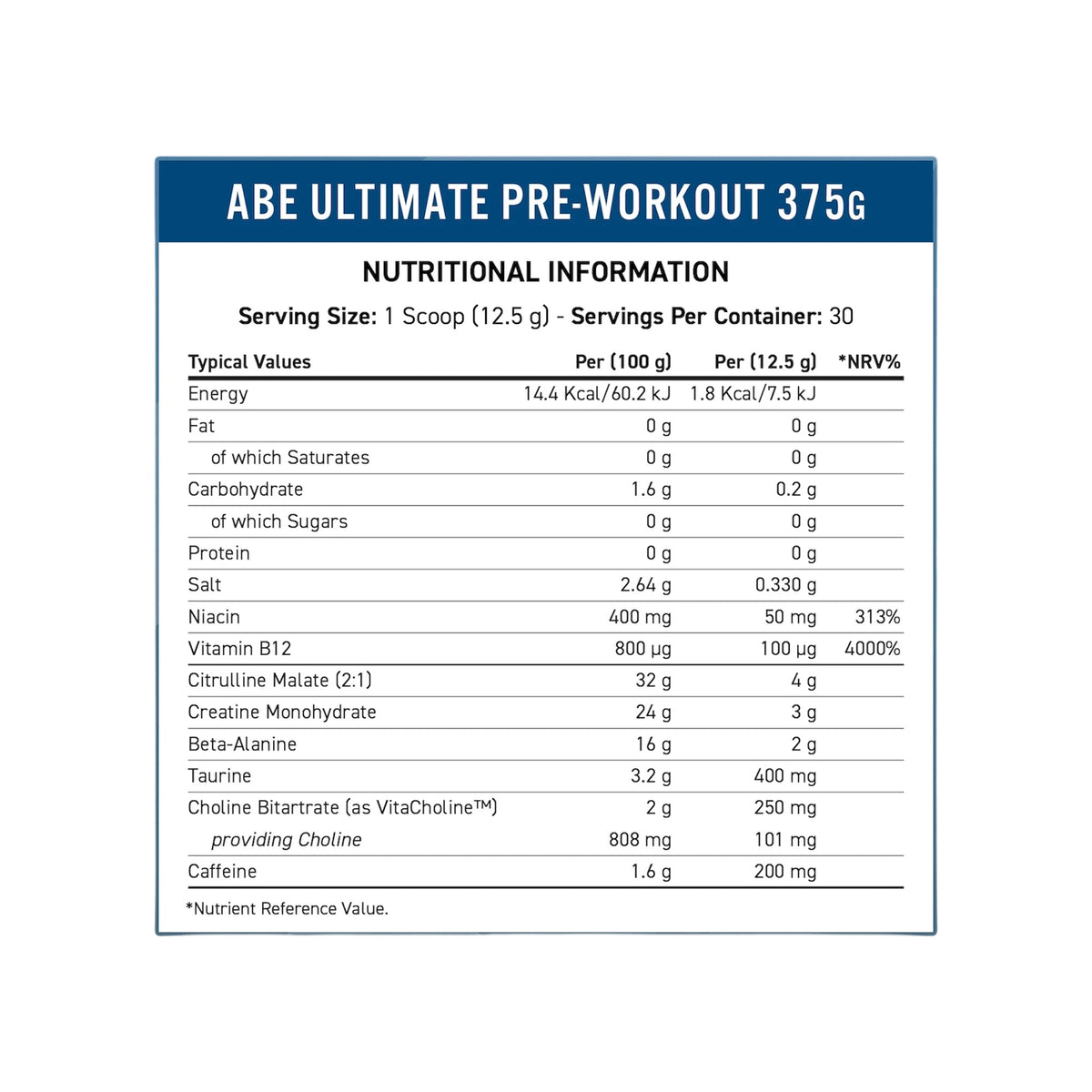 Applied Nutrition ABE Pre-Workout 375g