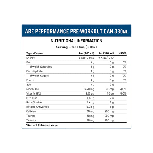 Applied Nutrition ABE - Performance Pre-Workout Drink 1 Can 330ml
